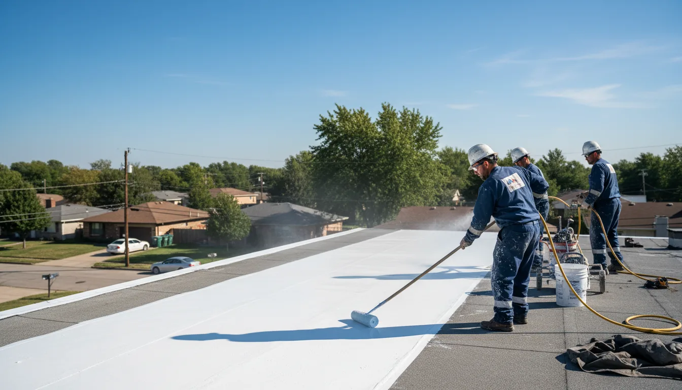 Commercial roof coating in Madison, AR near me